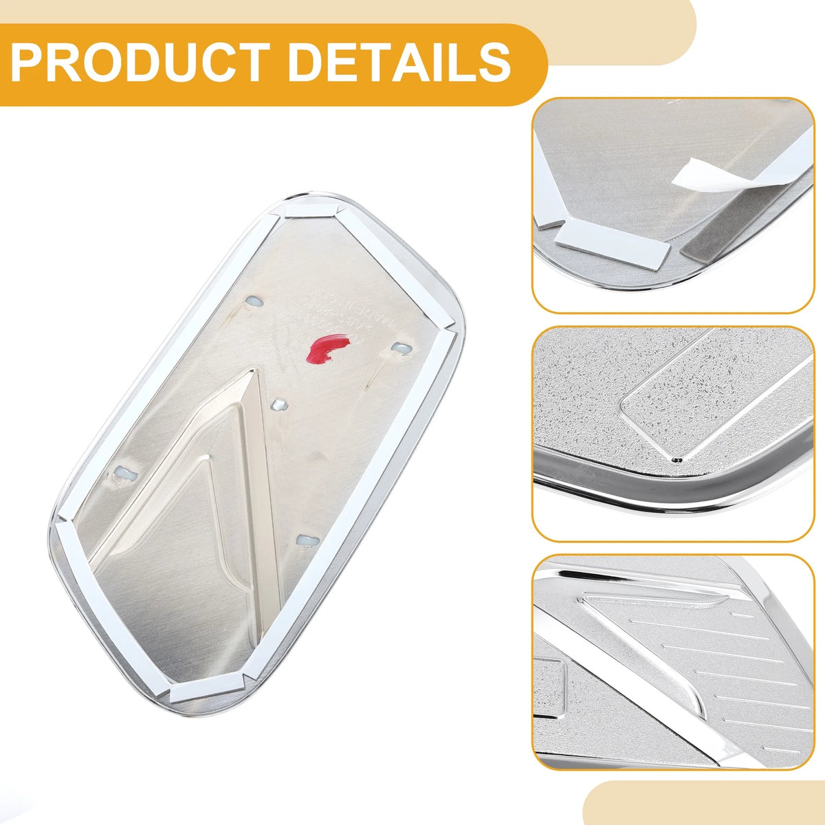 Fuel Tank Door Cap for Volvo XC40 (2019-2025) Chrome Silver Tone