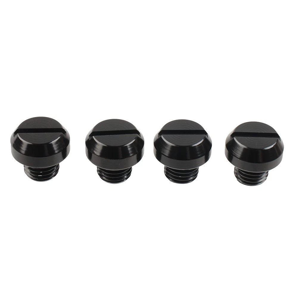 4 x Mirror Hole Blanking Plugs M10 Screws Caps Black for Universal Motorcycle