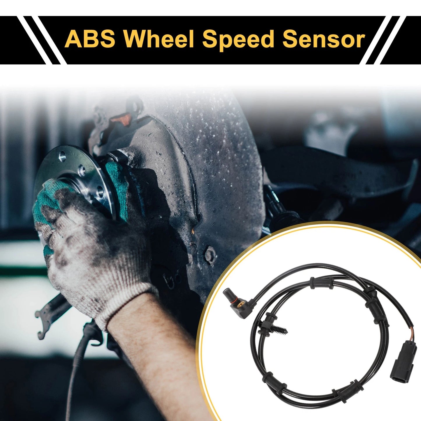 ABS Wheel Speed Sensor 2x Front Left/Right for Dodge Ram 3500 (2003-2005)