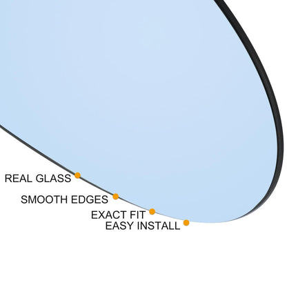 Heated Rearview Right Mirror Glass with Backing Plate for BMW 135i (2008-2013)