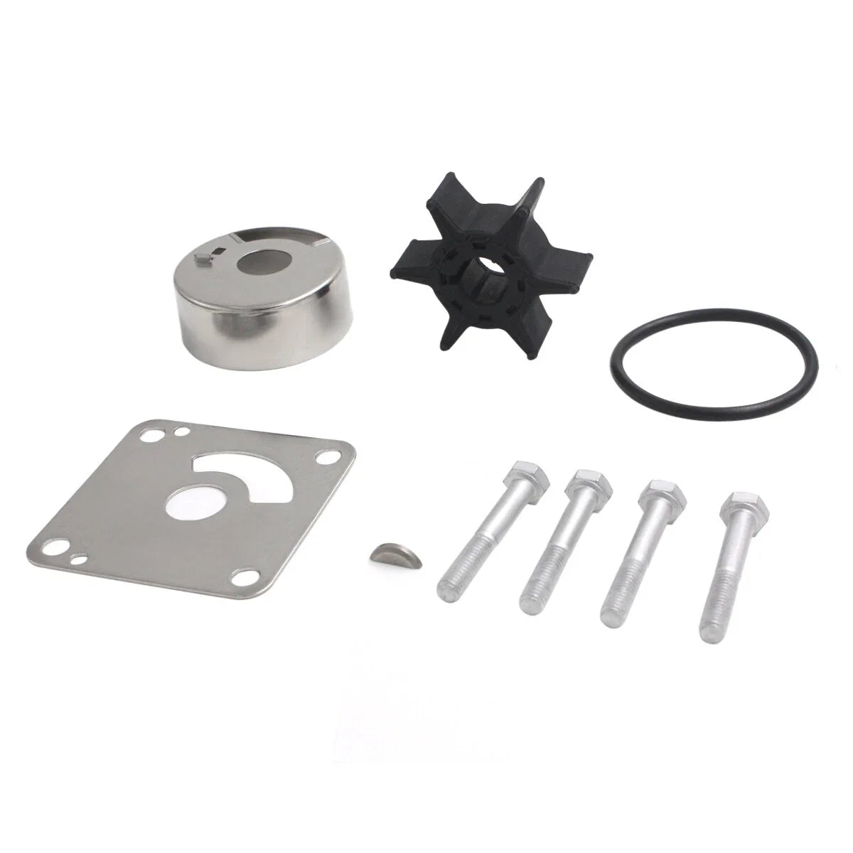 Water Pump Impeller Repair Kit for Yamaha 20/25 HP Models 6L2 Series