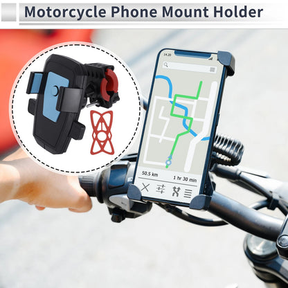 Motorcycle Phone Mount Holder for Handlebar 4.7-7.2 Phones