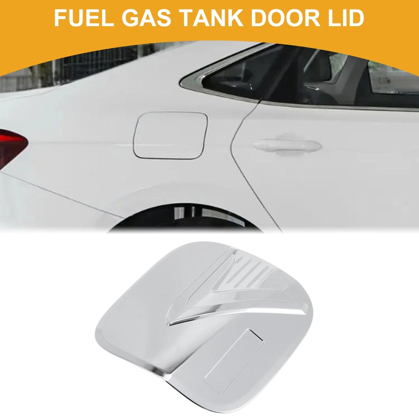 Fuel Tank Door Cap for Mitsubishi Eclipse Chrome Silver Red
