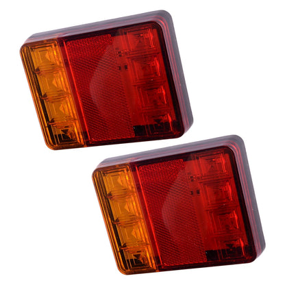 8" LED Rear Tail Lights for Trailer Truck