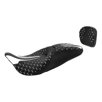 Rider Passenger Seat Sissy Bar Backrest for Harley Street Glide (2009-2023)