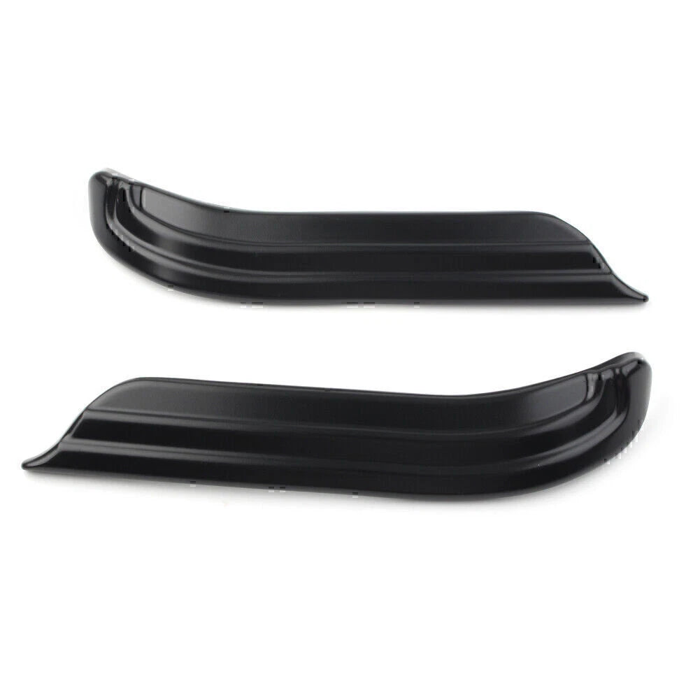 Black Louvered Swingarm Covers for Harley Touring Dresser (2009-2020)