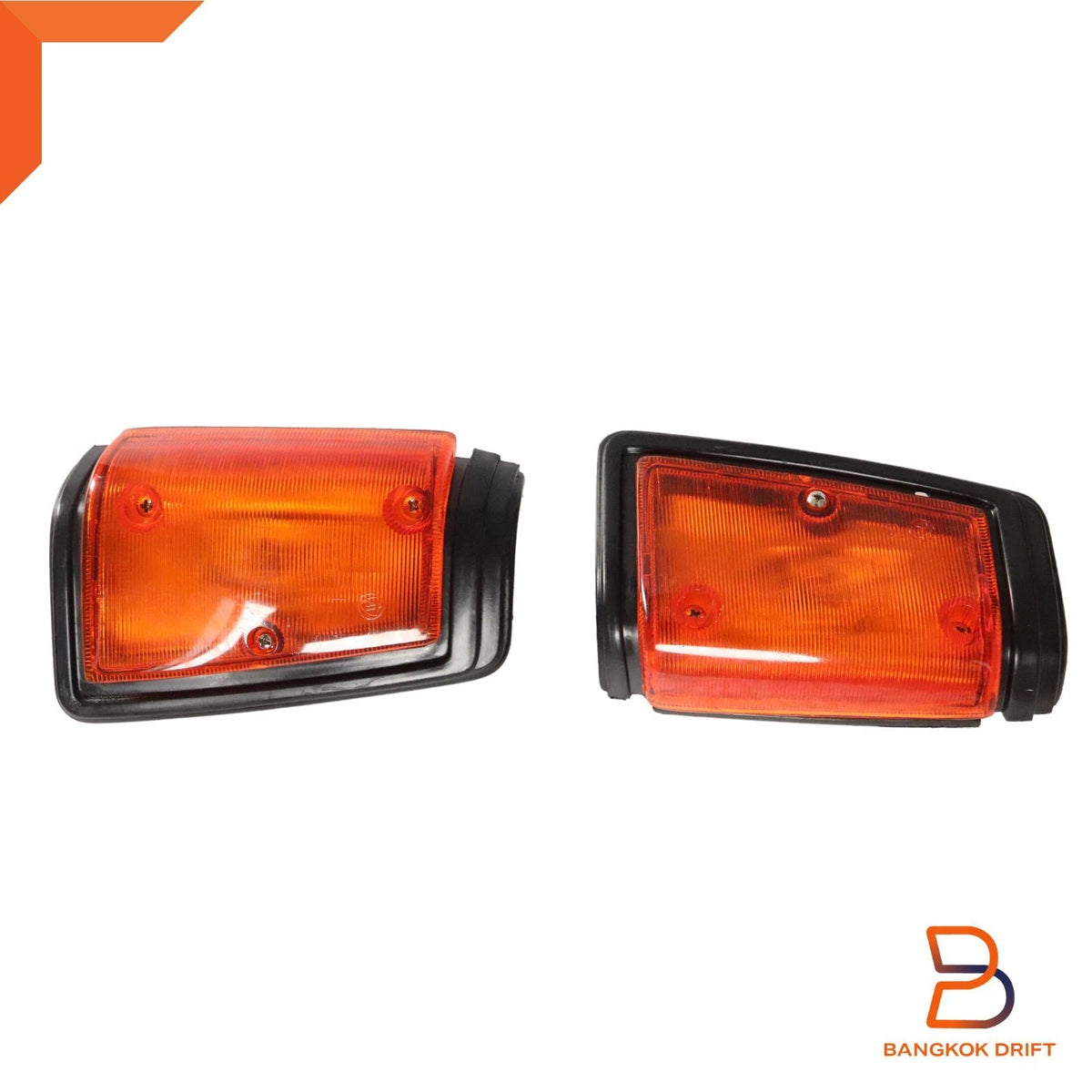 Black Front Corner Turn Signal Light for Nissan Datsun 720 Pickup (79-86)