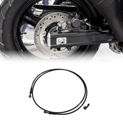 Hose Line 210cm Motorcycle Brake Clutch Oil Nylon Stainless Steel Wire Braid PU