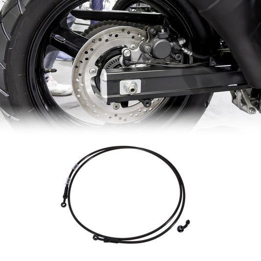 Hose Line 210cm Motorcycle Brake Clutch Oil Nylon Stainless Steel Wire Braid PU