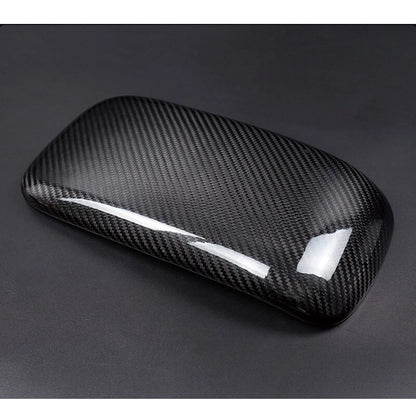 Real Carbon Fiber Armrest Storage Box Cover Trim for Mini Countryman F60 2017-22