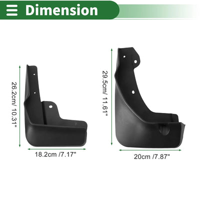 Mud Flaps Splash Guards for Chevrolet Orlando (2018 - 2023)