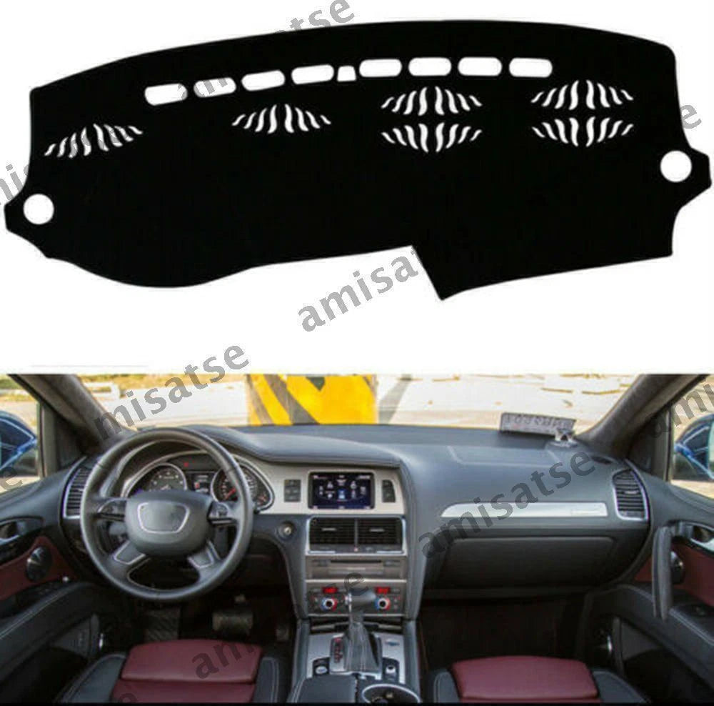 Dashmat for Q7 2006-2015 Black Dashboard Cover Sun Visor Pad (2006-2015)