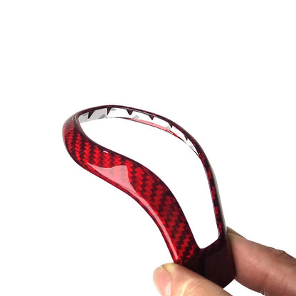 Red Carbon Fiber Gear Shift Knob Cover Trim fit for Infiniti Q50 Q60 QX60 QX80