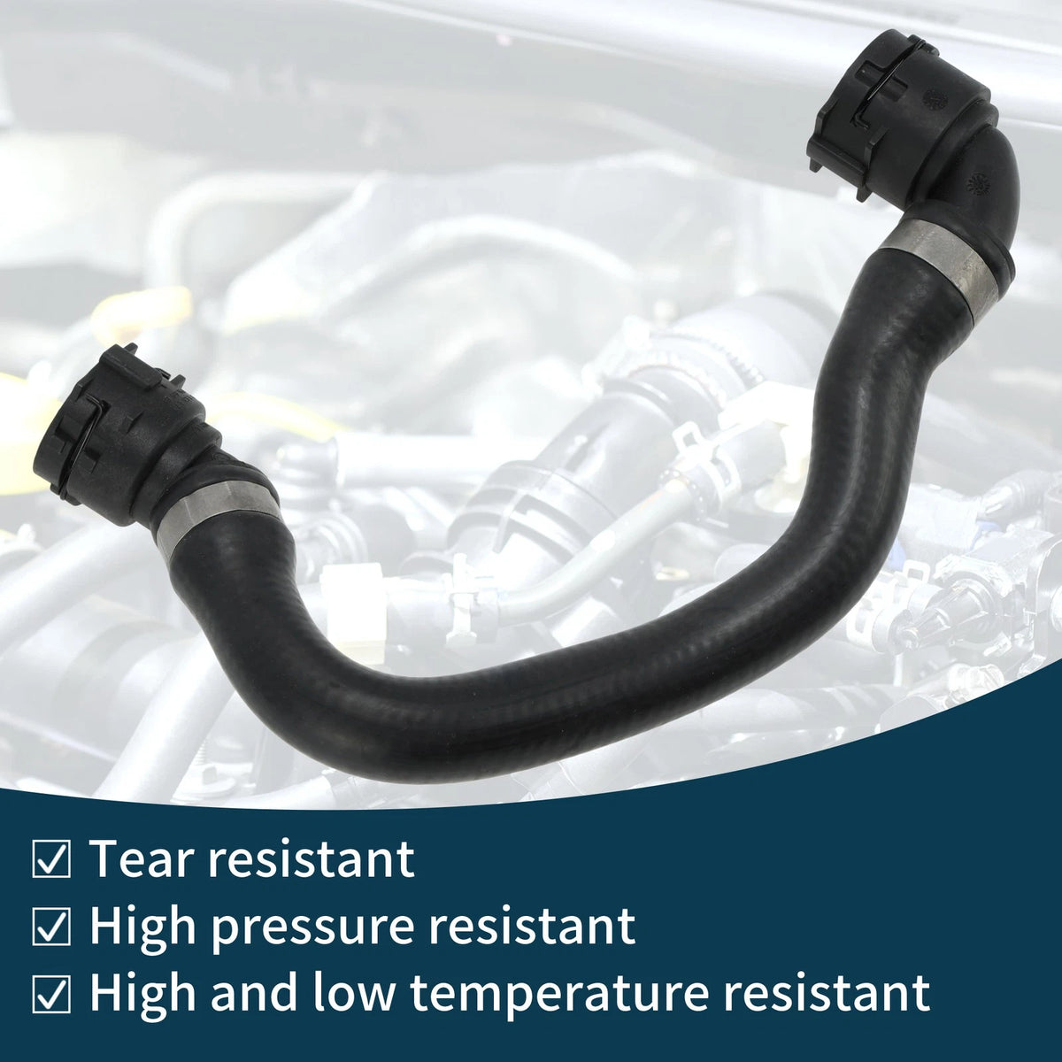Radiator & Heater Hose for BMW X3 (2018 - 2018) Coolant Hose Black