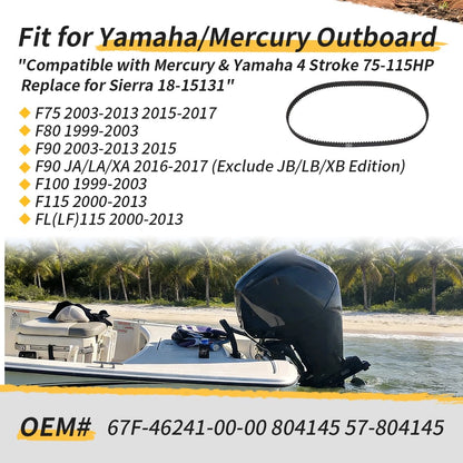 Timing Belt for Mercury 75-115HP 4-stroke