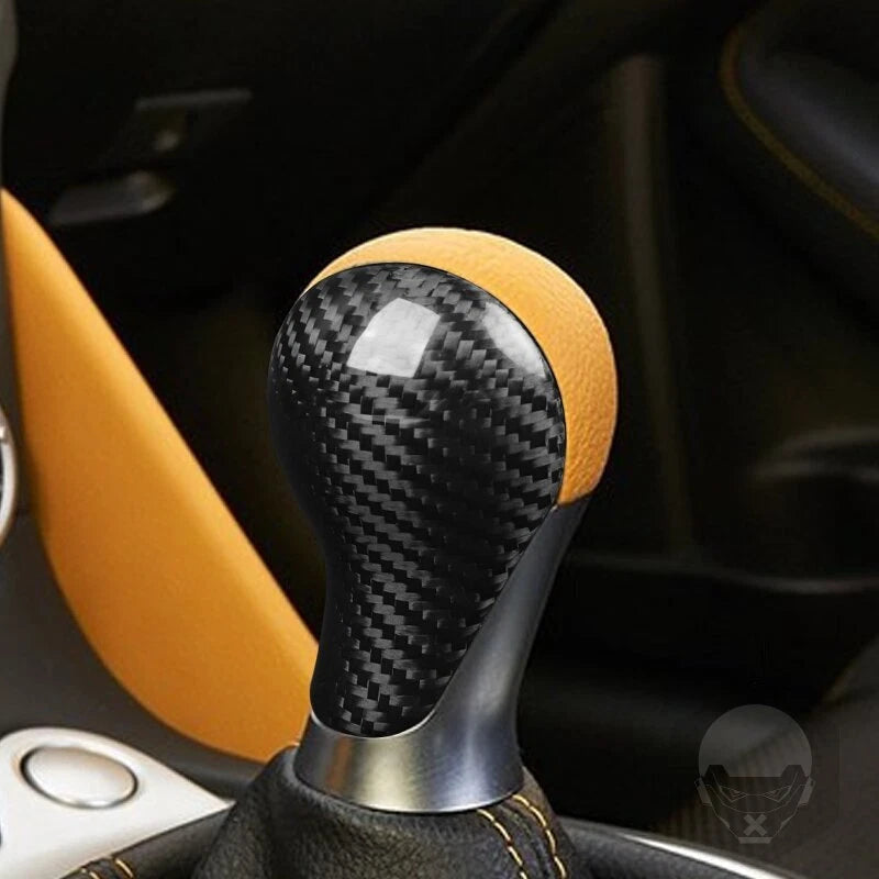 Real Carbon Fiber Gear Shift Knob Cover Trim fit for NISSAN 370z 2009-2018
