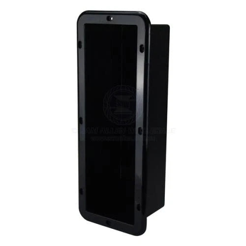 Boat Side Pocket Holder Rectangular Can-SB Horizontal Flush Mount Black