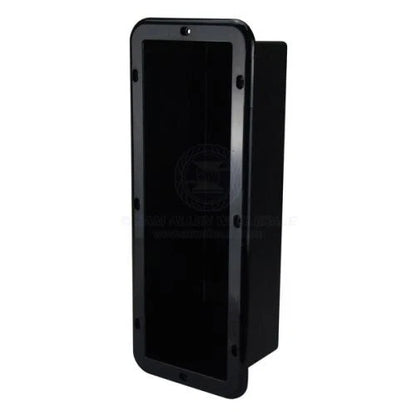 Boat Side Pocket Holder Rectangular Can-SB Horizontal Flush Mount Black