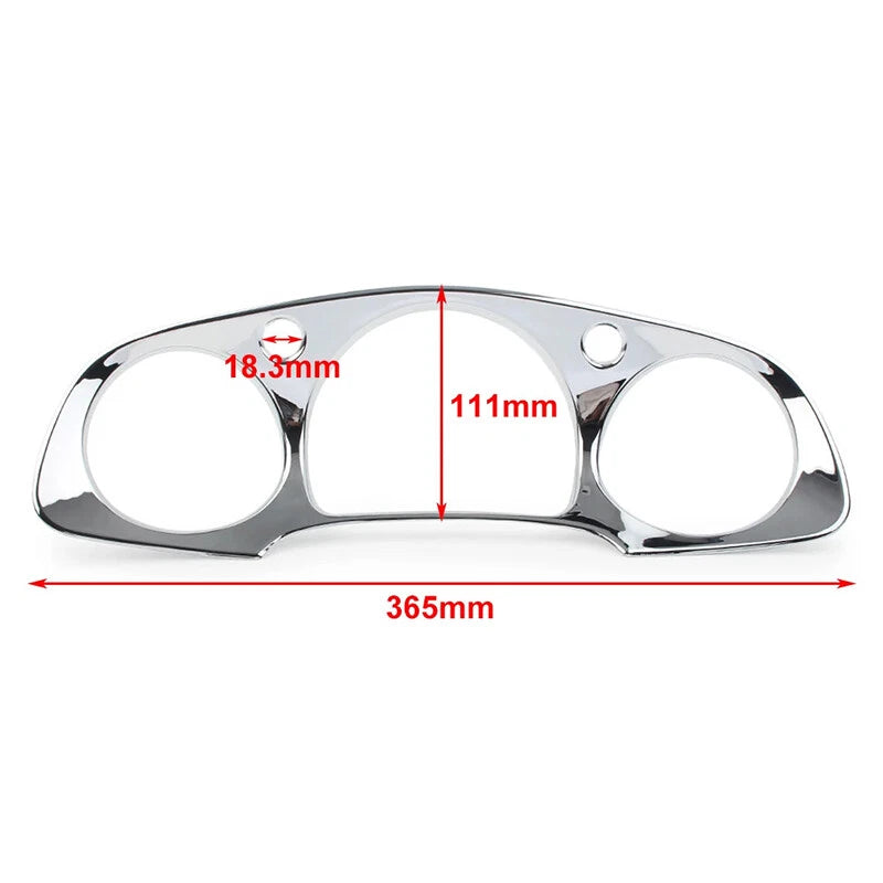 Chrome Instrument Panel Accent Cover Trim for Honda Goldwing GL1800 (2001-2005)