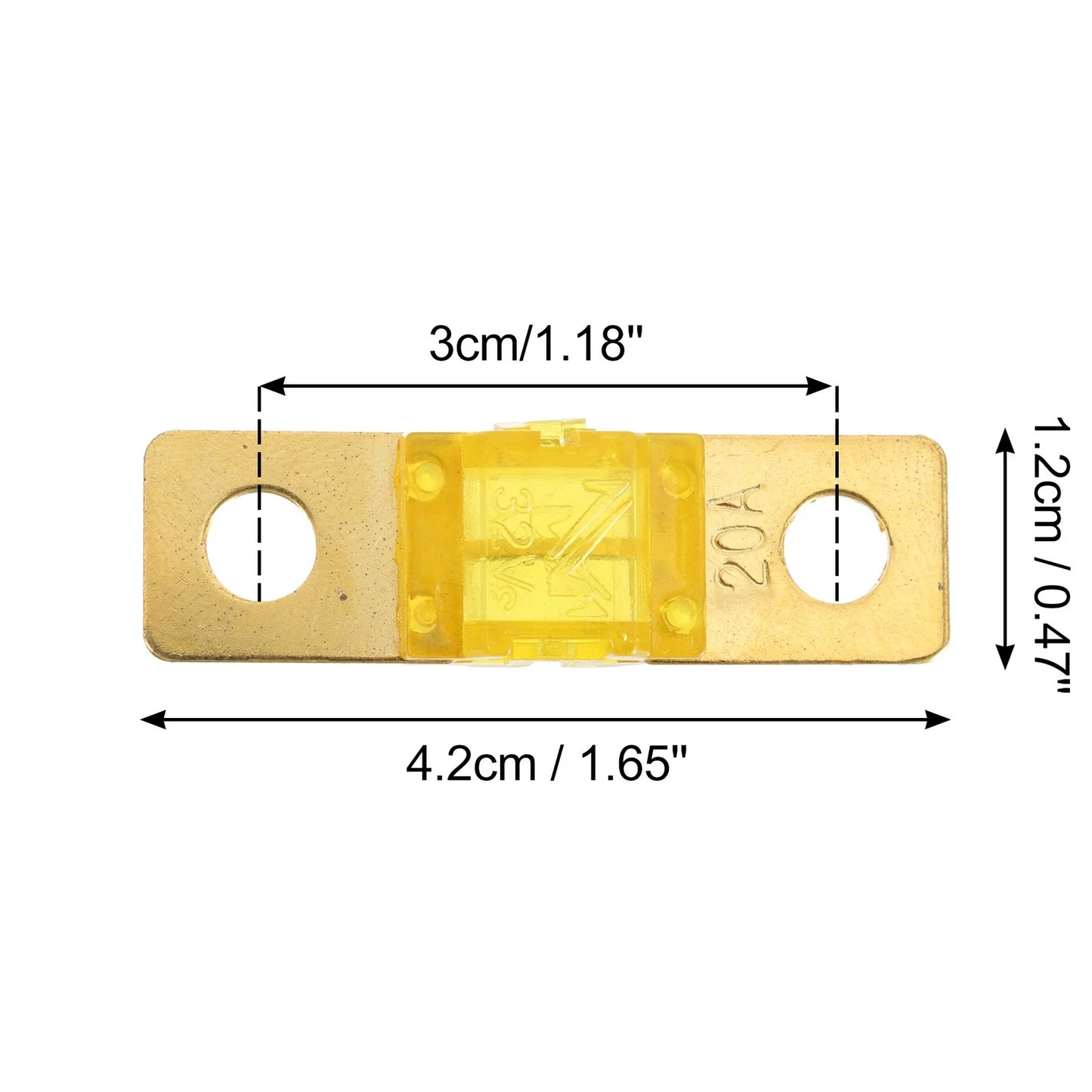 2 x AMI 20A 32V Fuses for Car Truck Motorcycle Boat Audio CD