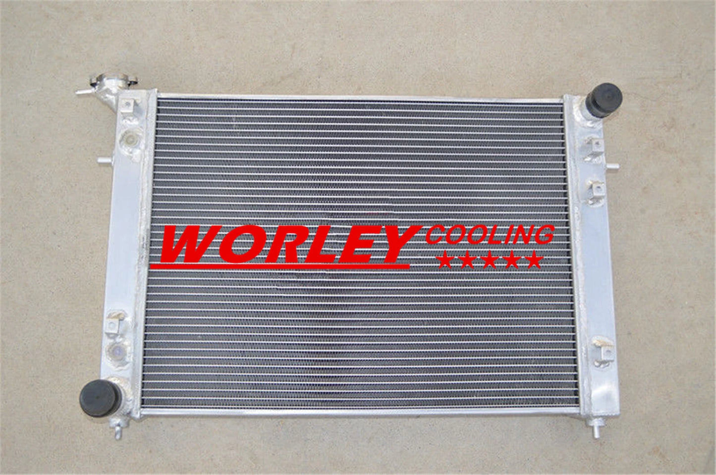 Aluminum Radiator + Blue Hoses for Holden Commodore VS V6 3.8L (1995-1997)