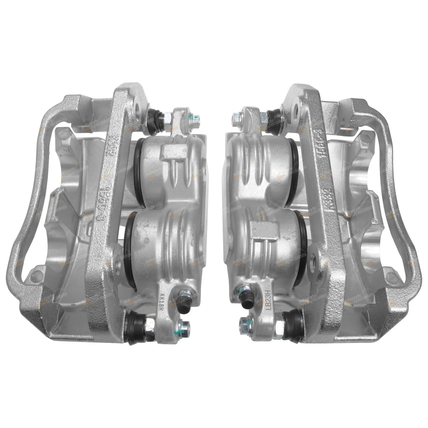 Front LH+RH Disc Brake Calipers + Pads for Ford Falcon AU (2000-2003)