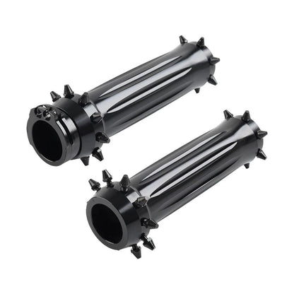 1'' Spikes Motorcycle Hand Grips for Harley Touring Dyna Softail (2000-2023)