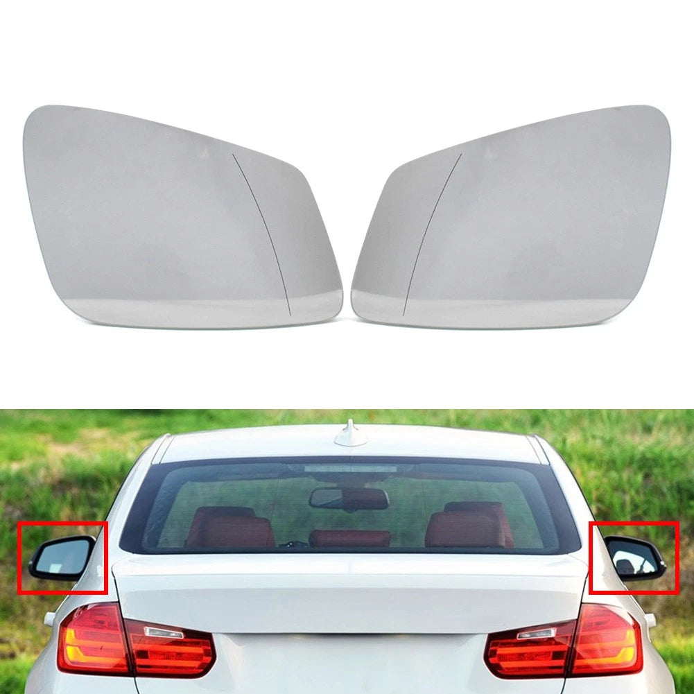 Side Mirror Glass for BMW F01 F10 F06 F20 F21 F30 F48 (2011-2020) - 1 Pair
