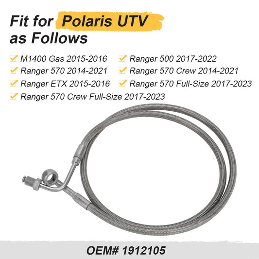 Rear Left Brake Line / 39 for Polaris Ranger 500 570 ETX