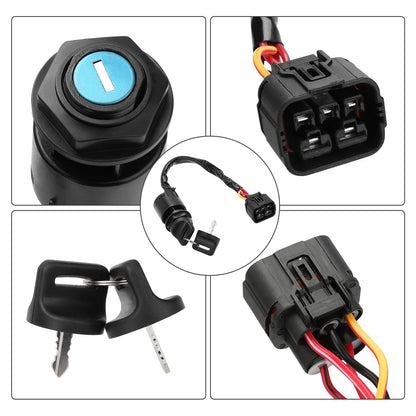 Ignition Switch 2 Keys for Honda SXS500 SXS520 Pioneer 500 520