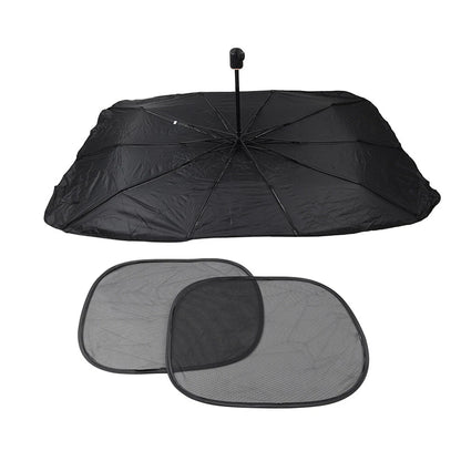Silver Front Window Sun Shade Visor Cover for Car Windshield (Fits Most Cars)