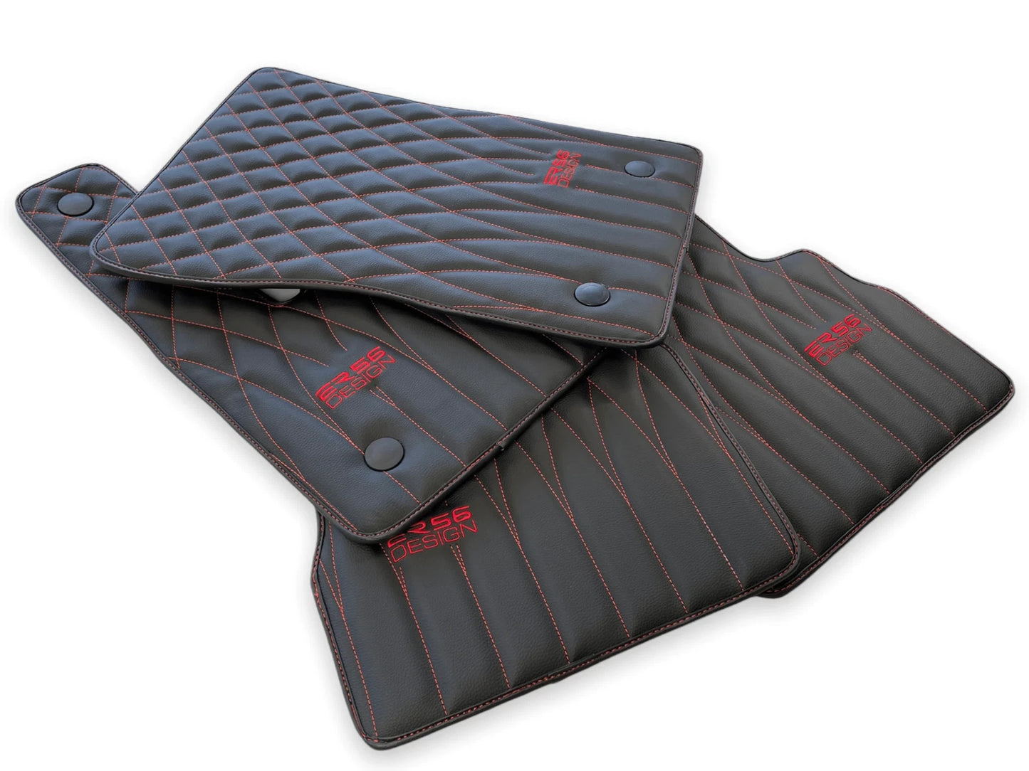 Black Leather Floor Mats for Mercedes-Benz G Class W461 (1979-2008)
