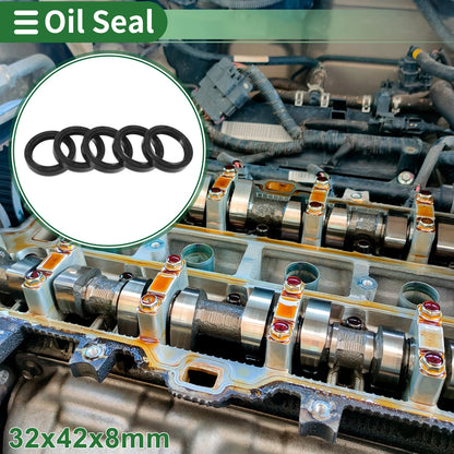 Oil Seal / 32x42x8mm / Seal Ring Rotary Shaft Seal NBR Rubber (Black) 5 Pcs