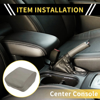 Center Console Cover for Dodge Ram 1500 Microfiber Leather Grey (2002-2008)