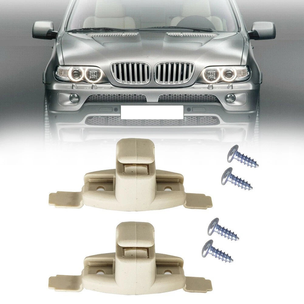 2 x Bracket Holder Sun Visor Clips Visor Splint for ABS&Metal (1999–2006)