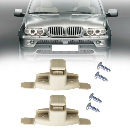2 x Bracket Holder Sun Visor Clips Visor Splint for ABS&Metal (1999–2006)