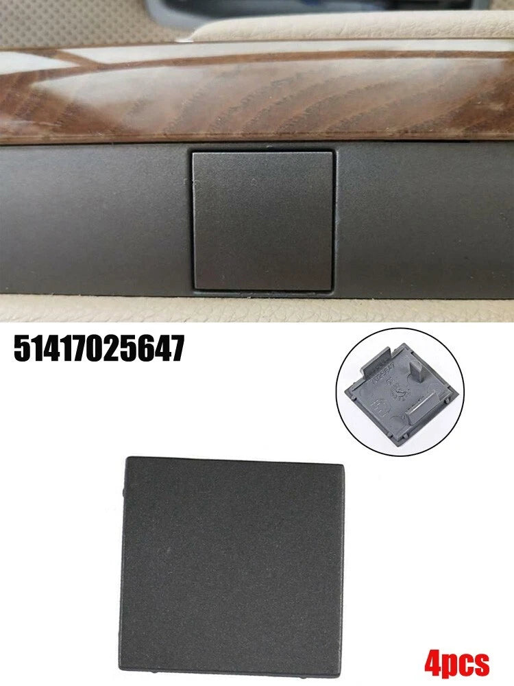 4x Door Panel Cover Grey for 7 Series E65 E66 745i (2002–2008)