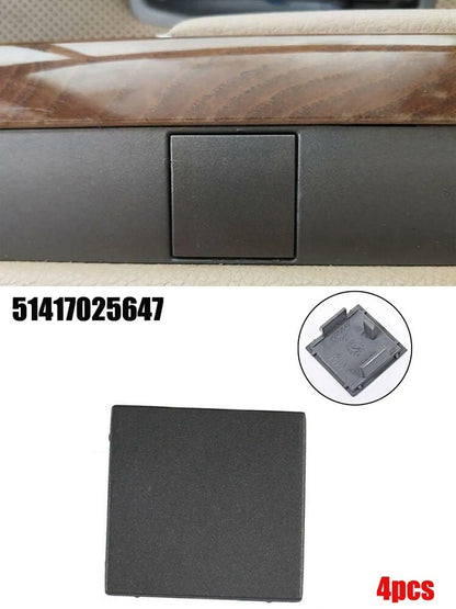 4x Door Panel Cover Grey for 7 Series E65 E66 745i (2002–2008)