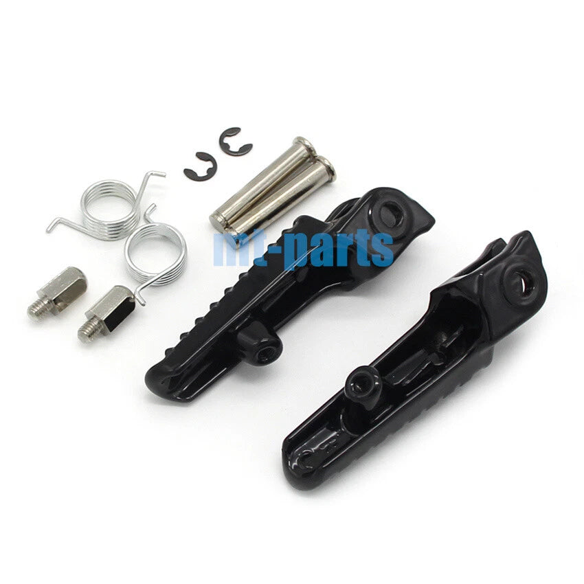 Black Front Footrest Pegs for Honda CBR1000RR Fireblade (2004-2019)