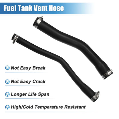 Fuel Fill Vent Hose Pipe for Jeep Cherokee XJ (1997-2001) w/ Clamps