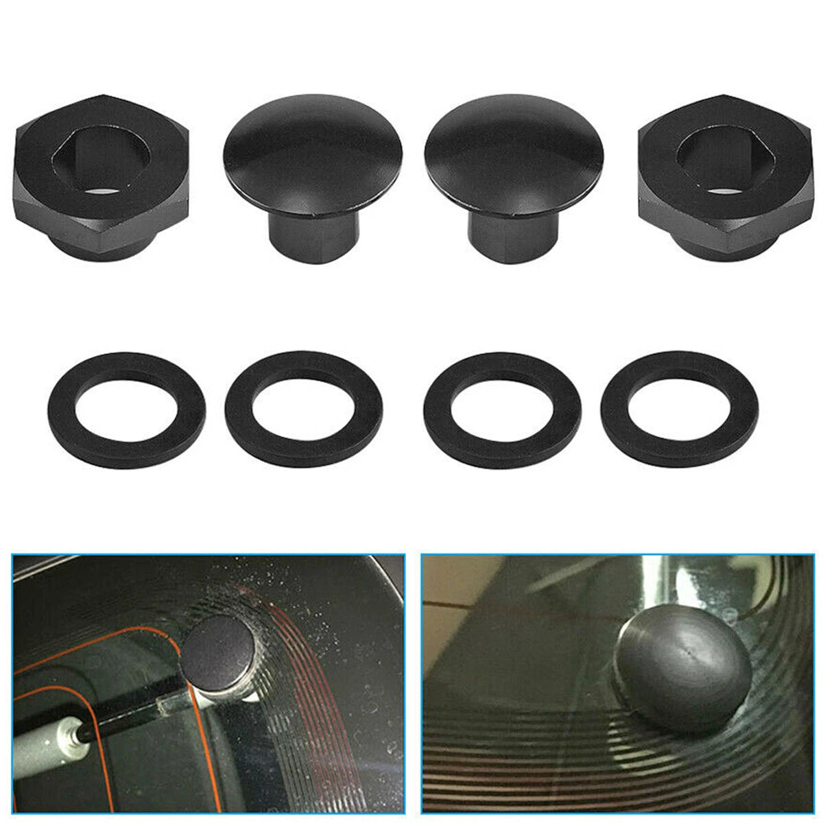 Rear Glass Strut Hardware Kit for Honda Civic 3Door EG EG6 (1992-1995)