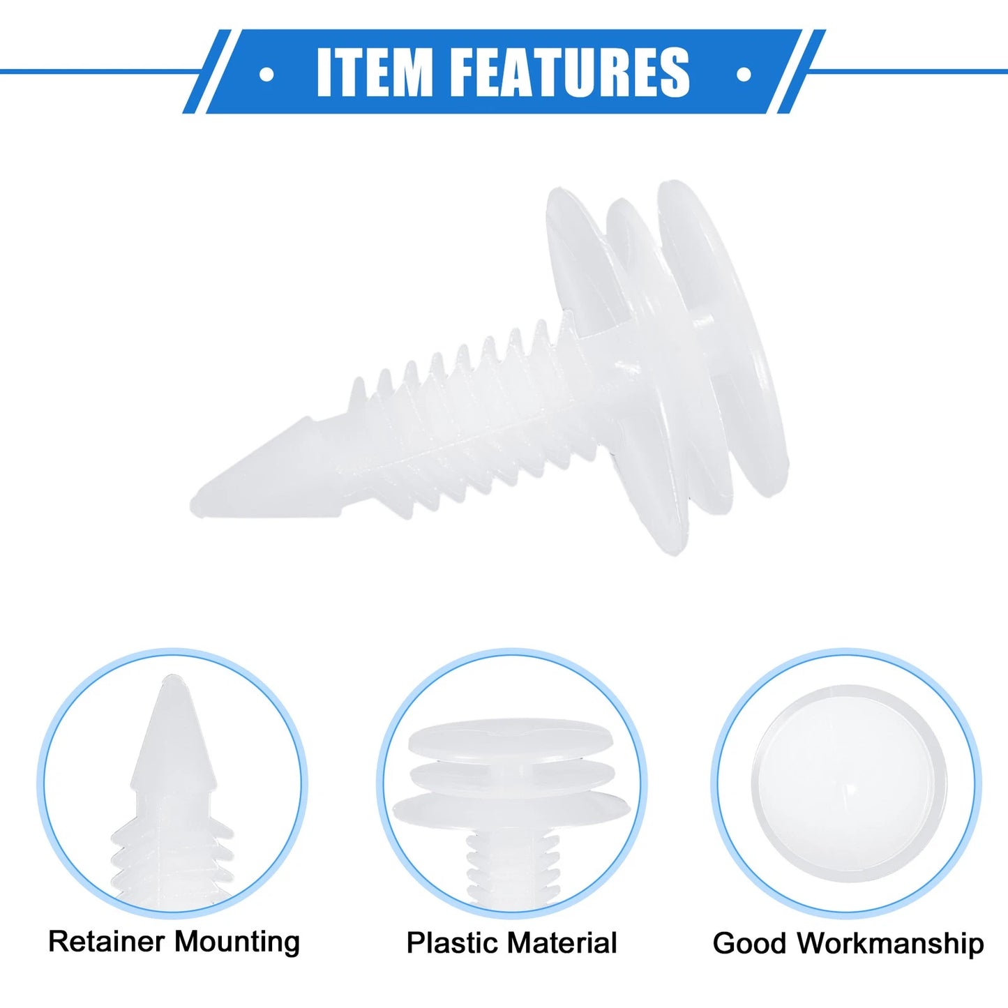 30 Pcs Door Trim Panel Retainer Clip Fastener Rivet for Buick