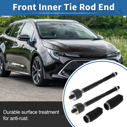 4 Pcs Front Inner Tie Rod Ends for Toyota Sienna (2004-2010)