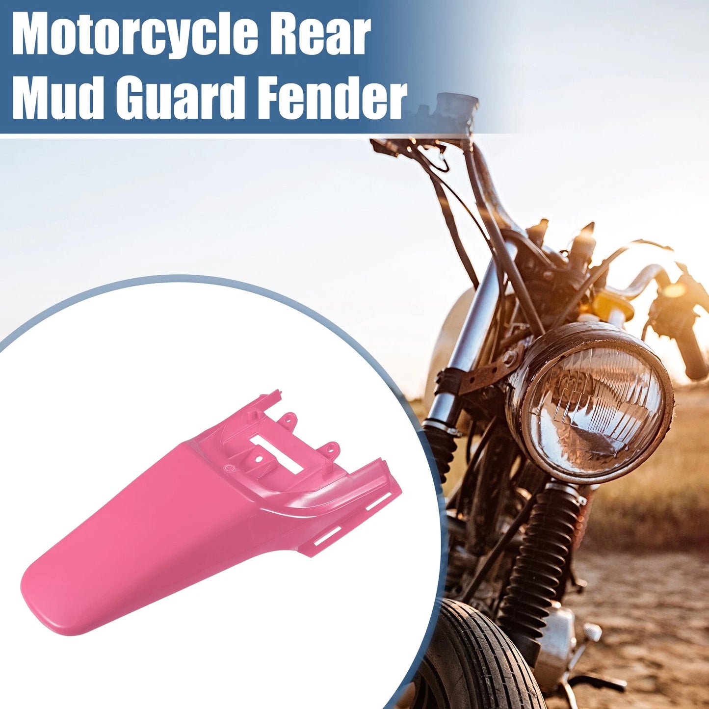 Motorcycle Rear Tail Mud Guard Fender Pink 50cc 70cc 110cc for Honda XR50 CRF50