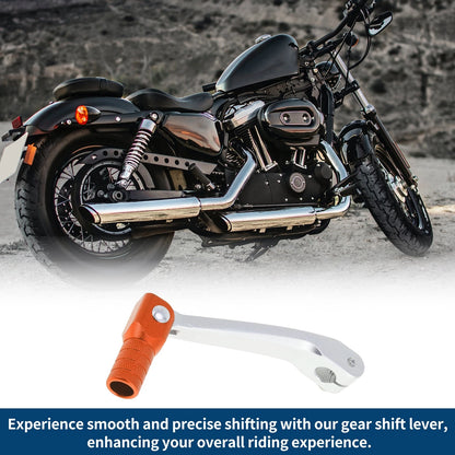 Folding Shifter Lever for Honda CRF150F (2003-2017) Silver Tone Orange