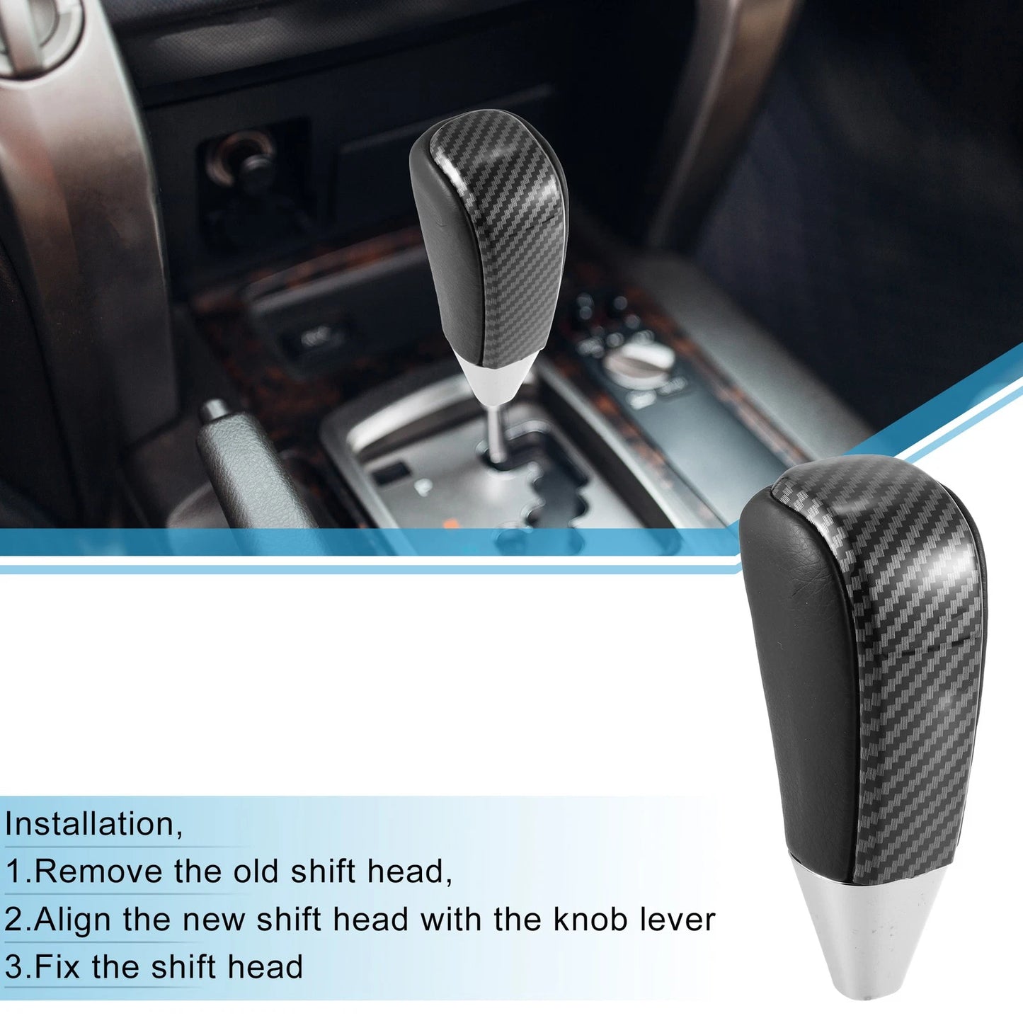 Gear Shift Knob Stick Shifter for Toyota Land Cruiser (2016–2021)