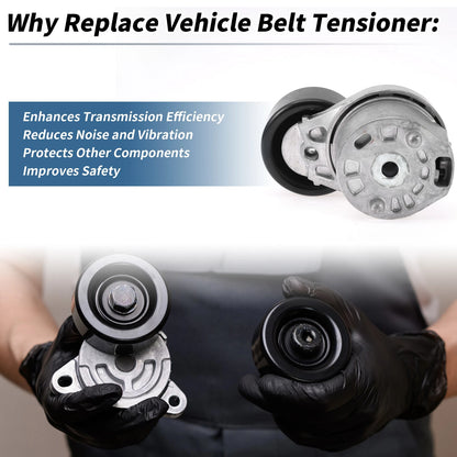 Belt Tensioner for Ford Transit 2.4 (2000-2014) - Durable Metal 1 x Piece