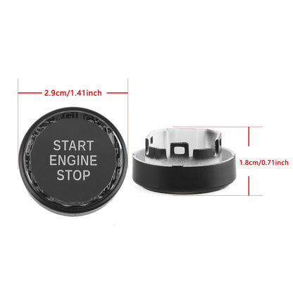 Black Engine Start Stop Button Cover for Subaru BRZ/Legacy/Outback (2012-2023)
