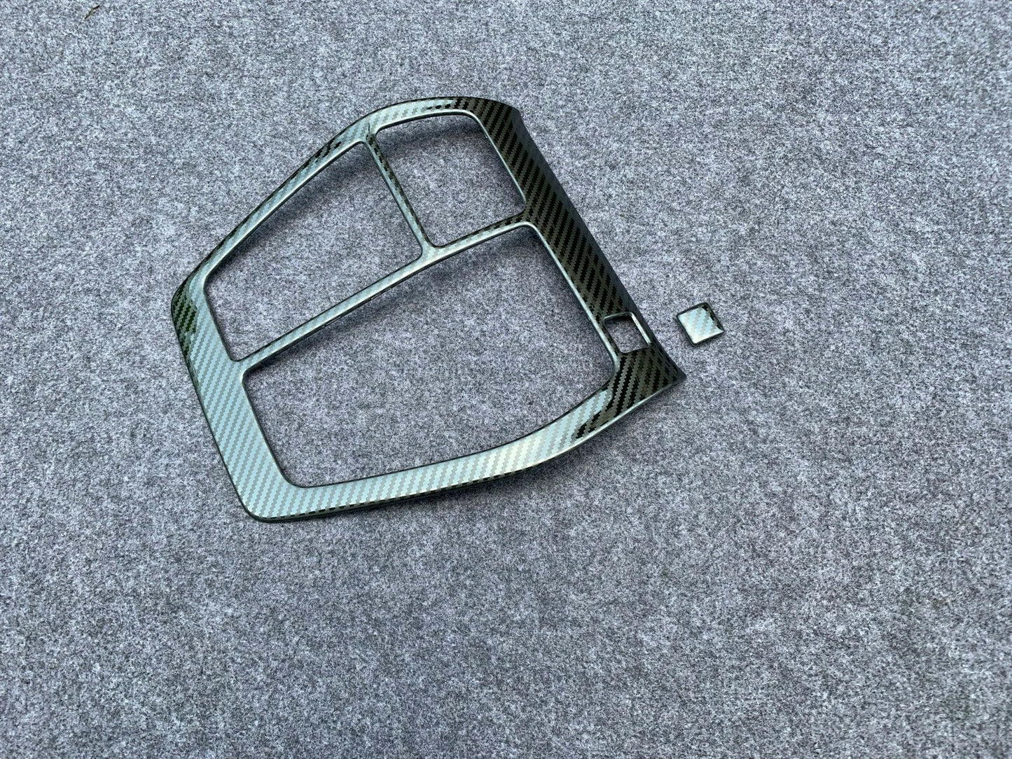 Carbon Fiber Gear Shift Cover for 2019-2023 Toyota RAV4 - Stainless Steel