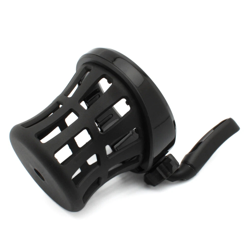 Universal Black Motorcycle Handlebar Cup Holder with Mesh Basket